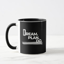 Caneca Mentalidade de Execução de Plano de Sonho