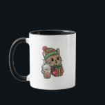 Caneca Meowy Christmas Cat Coffee Mug<br><div class="desc">Kawaii Cat Christmas Mug with Coffee – Cute Cat Lover Holiday Cup,  Festive Kitty Gift Mug for Coffee Lovers</div>