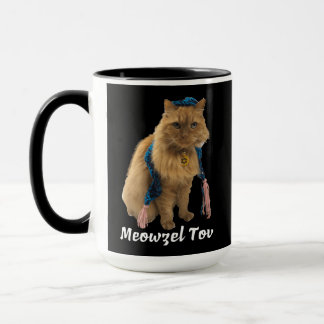Caneca Meowzel Tov Jewish Engraçado Cat Mug