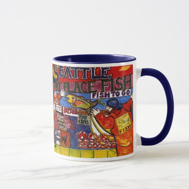 Caneca Mercado de peixes de Seattle (Direita)