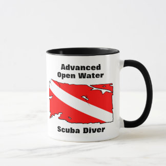 Caneca Mergulhador de mergulhador avançado da água aberta