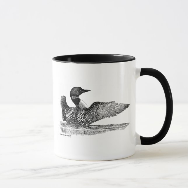 Caneca Mergulhão-do-norte pintado (Direita)