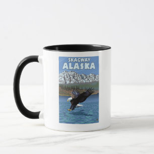 Caneca Mergulho da águia americana - Skagway, Alaska