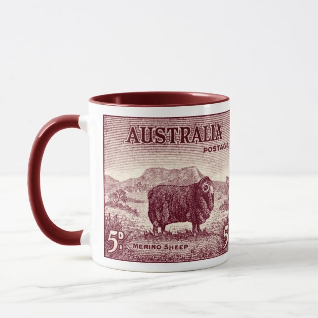 Caneca Merino Sheep australiano de 1934 (Esquerda)