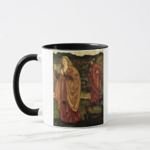 Caneca Merlin e Nimue de "do d'Arthur Morte", 1861