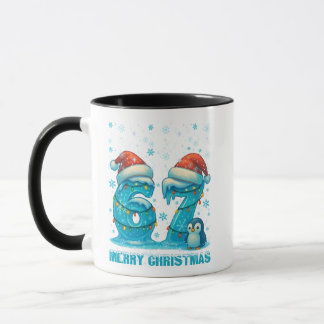 Caneca Merry Christmas 67 Frozen Numbers Christmas