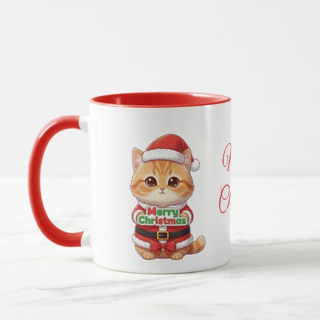 Caneca Merry Christmas Cat Lover's Mug (Esquerda)
