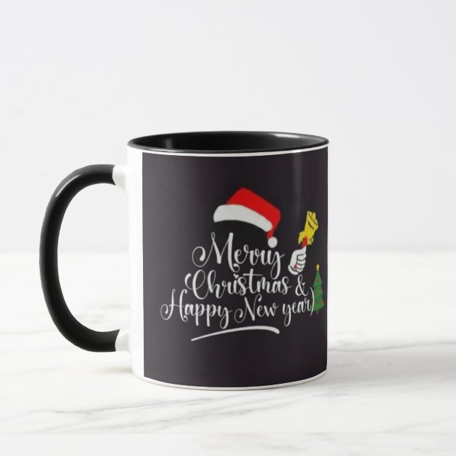 Caneca Merry Christmas & Happy New year T-Shirt (Esquerda)
