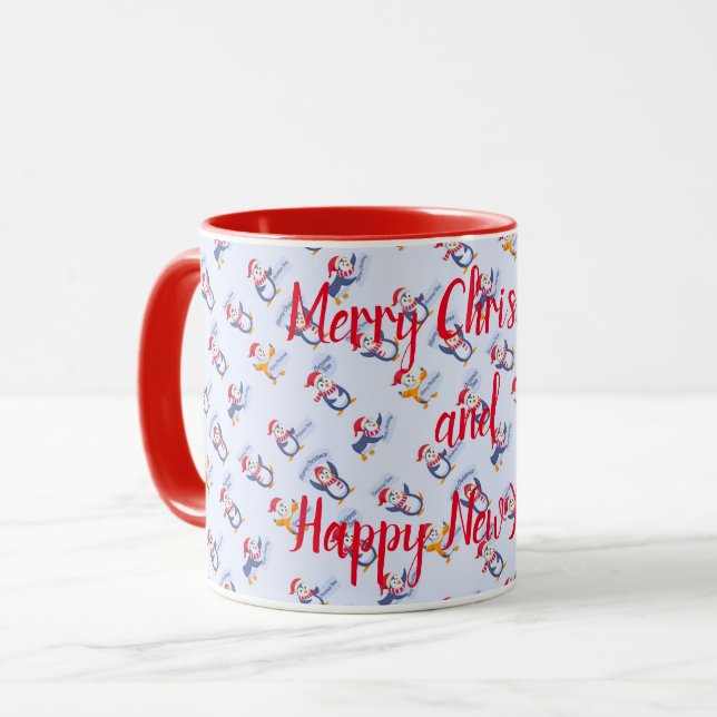 Caneca Merry Christmas Holiday Mug (Frente Esquerda)