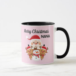 Caneca Merry Christmas nana gift Mug
