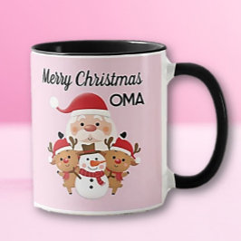Caneca Merry Christmas OMA gift Mug