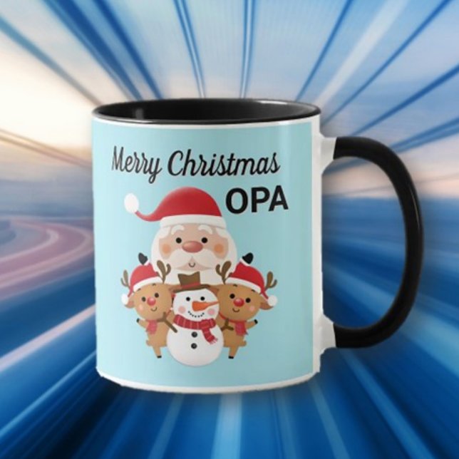 Caneca Merry Christmas OPA gift Mug (Criador carregado)