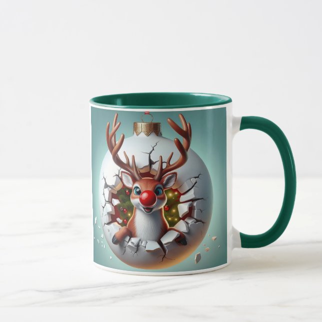 Caneca Merry Christmas Reindeer (Direita)
