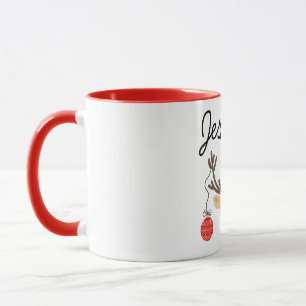 Caneca Merry Christmas Reindeer Personalizado Mugs