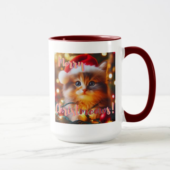 Caneca Merry Christmeows! Cat (Direita)