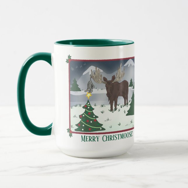 Caneca Merry Christmoose! (Esquerda)