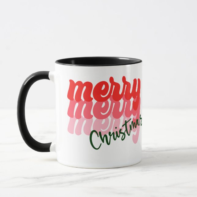Caneca Merry Merry Merry Christmas Gift, Christmas Gift (Esquerda)