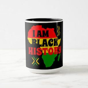 Caneca Mês da História Negra, Americano Africano