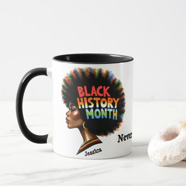 Caneca Mês de História Negra Café (Com Donut)