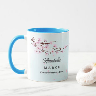 Caneca Mês de Nascimento de Café Mês de Março