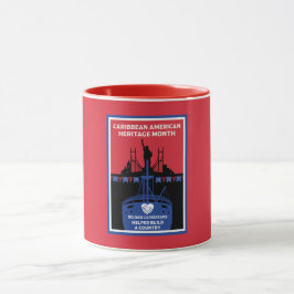 Caneca Mês do Caribe Patrimônio Americano