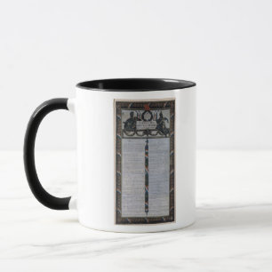Caneca Mesa da declaração dos direitos de homem
