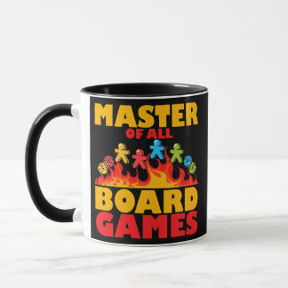 Caneca mestre de todos os jogos de conselho noite 