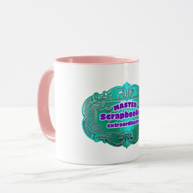 Caneca "Mestre Scrapbooker Extraordinaire" (Frente Esquerda)