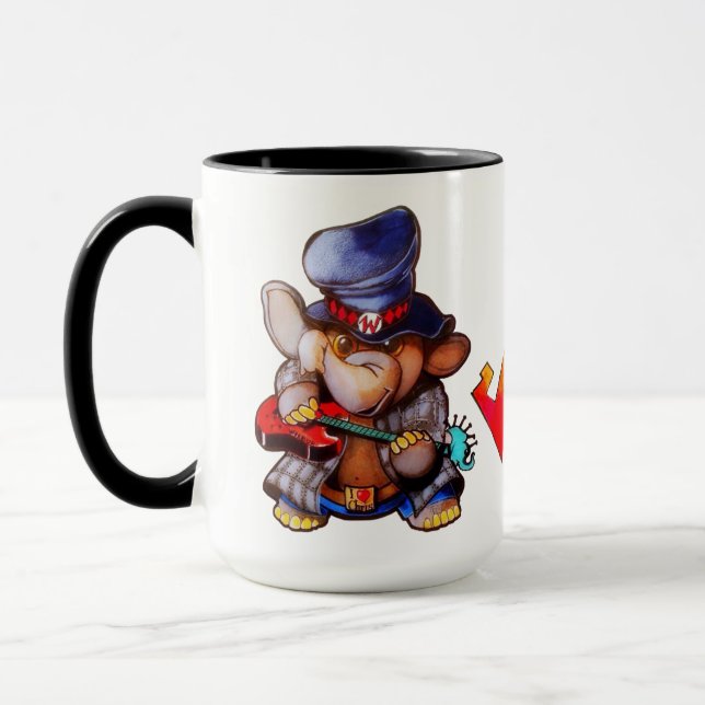 Caneca Metálico com Guitar Mug (Esquerda)