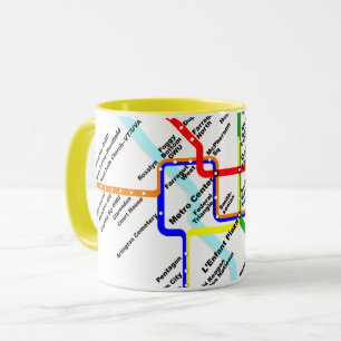Caneca metrô do centro de Washington