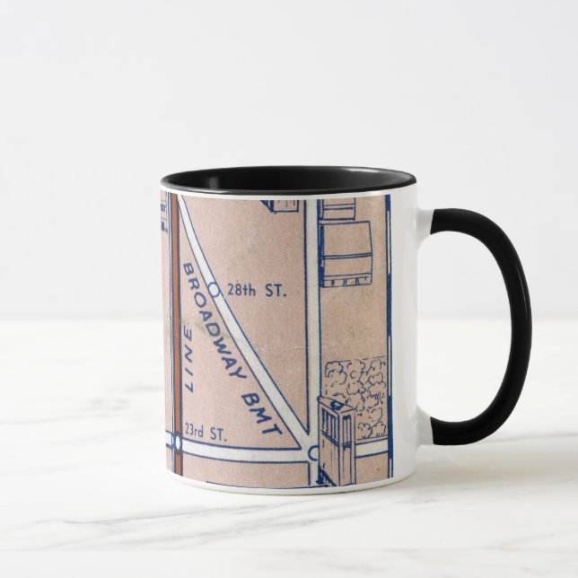 CANECA METRO MAPA DE NEW YORK, 1940 2 (Direita)