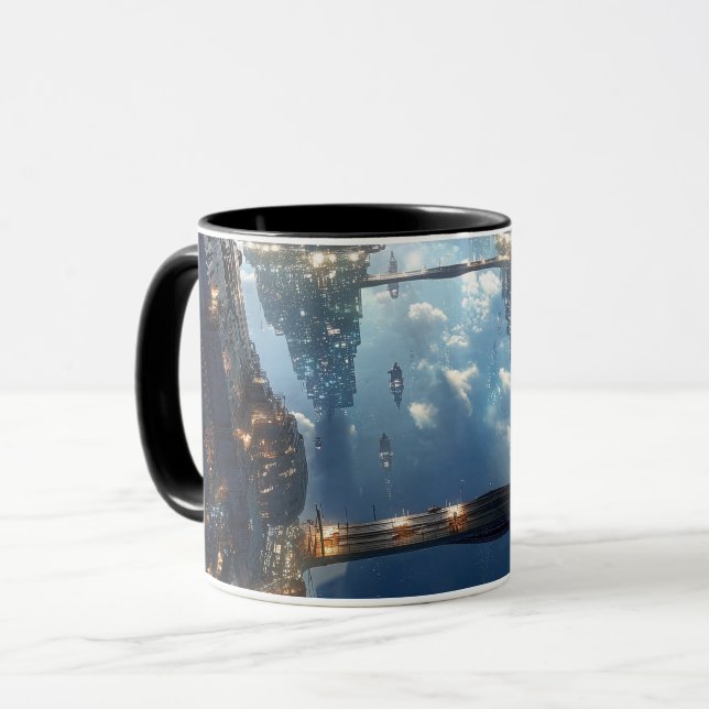 Caneca Metrópole Flutuante no Céu (Frente Esquerda)