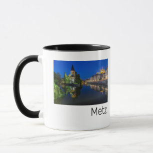 Caneca Metz Temple Neuf França Night Moselle Souvenir