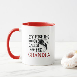 Caneca Meu Amigo De Pesca Me Chama Avô, presente