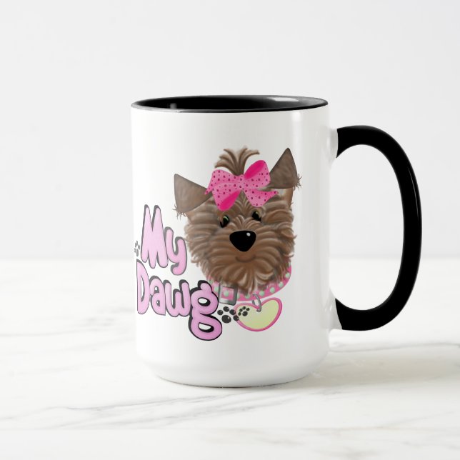 Caneca Meu cachorro Dawg Gift Mug (Direita)