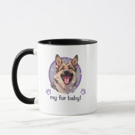 Caneca Meu Cachorro De German shepherd De Pele