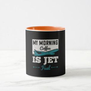 Caneca Meu café da manhã é Jet Fuel.