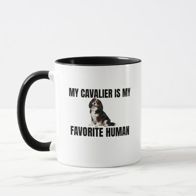 Caneca Meu Cavalier É Meu Humano Favorito (Esquerda)