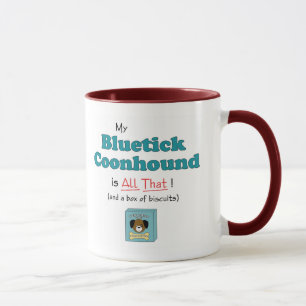 Caneca Meu Coonhound de Bluetick é todo o isso!