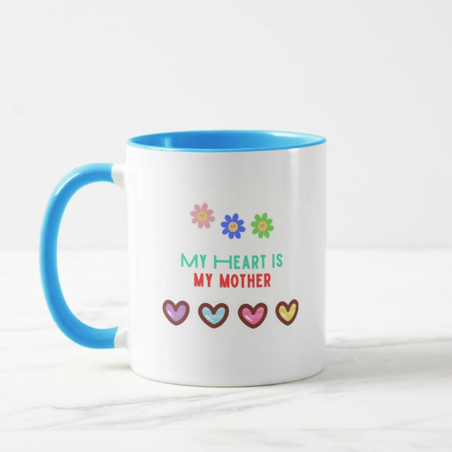 Caneca Meu Coração é Minha Mãe (Esquerda)