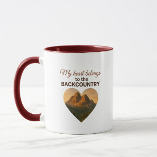 Caneca Meu Coração Pertence ao Interior Premium