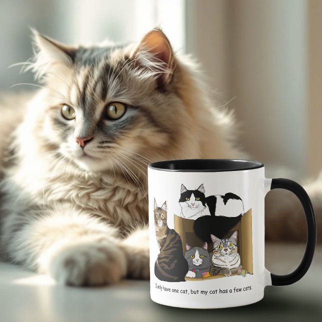 Caneca Meu gato tem gatos (Criador carregado)