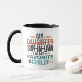Caneca Meu Genro é Meu Filho Favorito Substituindo a Filh