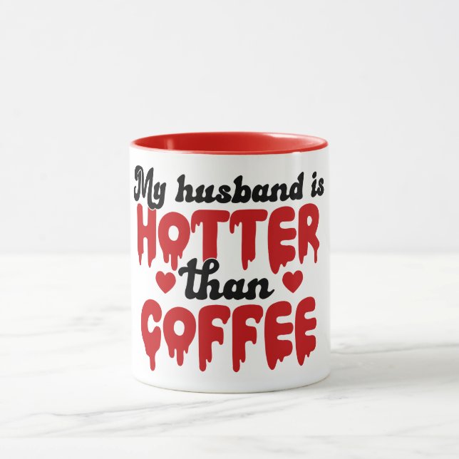 Caneca Meu Marido É Mais Quente Que Café (Centro)