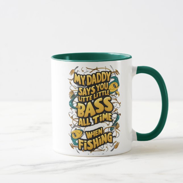 Caneca Meu Pai diz que é seu pequeno baixo (Direita)