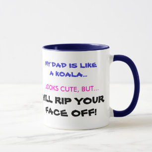 CANECA MEU PAI É COMO UM KOALA…, OLHA BONITO, B…