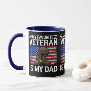 Caneca Meu Pai É Meu Veterano Favorito Presente para Pai