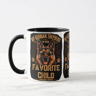 Caneca Meu Pastor Alemão É o Filho Favorito