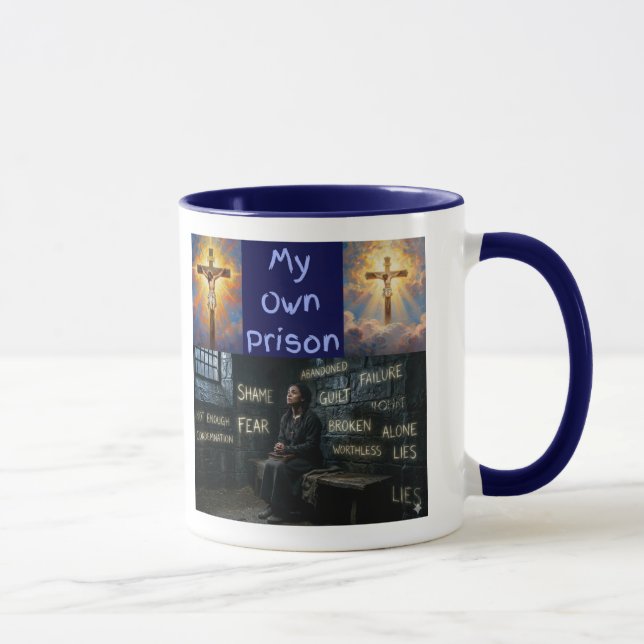Caneca Meu Próprio Cárcere design 1 padrão de cor 1 (Direita)