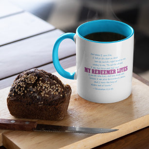 Caneca MEU REDEDOR VIVE Páscoa de ressurreição de Bíblia